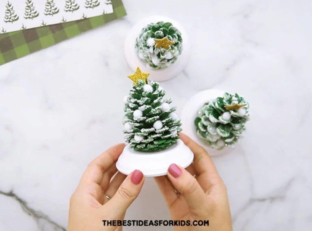 pine cone christmas tree christmas crafts