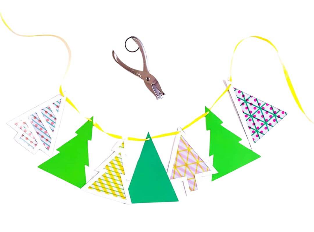 pine tree garland christmas tree crafts