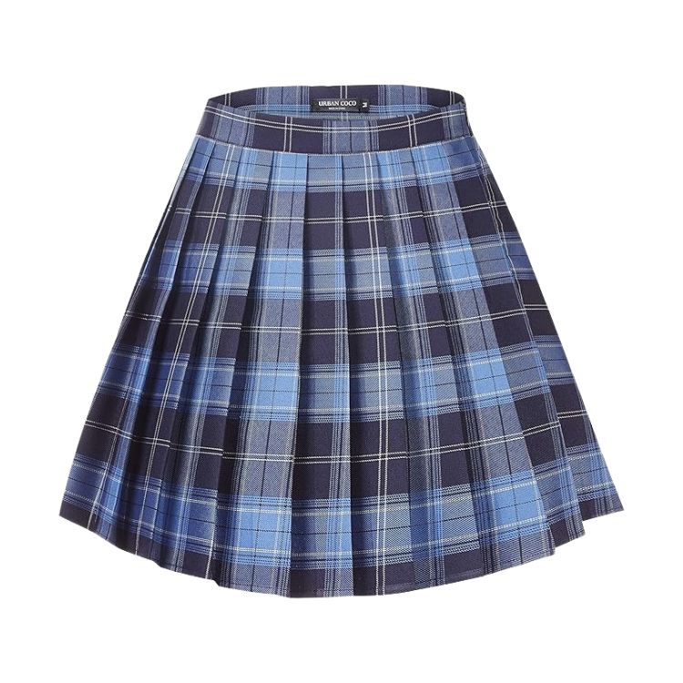 Plaid Pleated Skirt