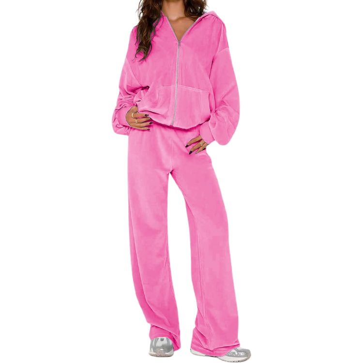 2 Piece Velvet Tracksuit