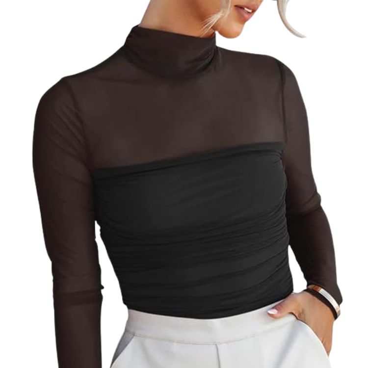 Sheer Bodysuit Top