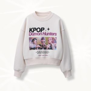 zara kpop demon hunters sweatshirt for big kids