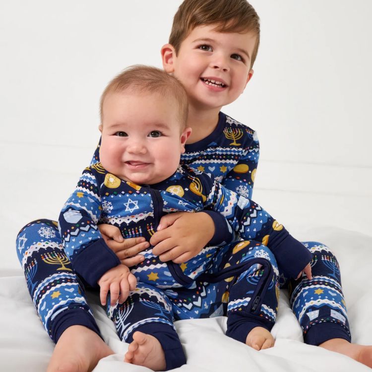 Hanukkah Fair Isle Zippy