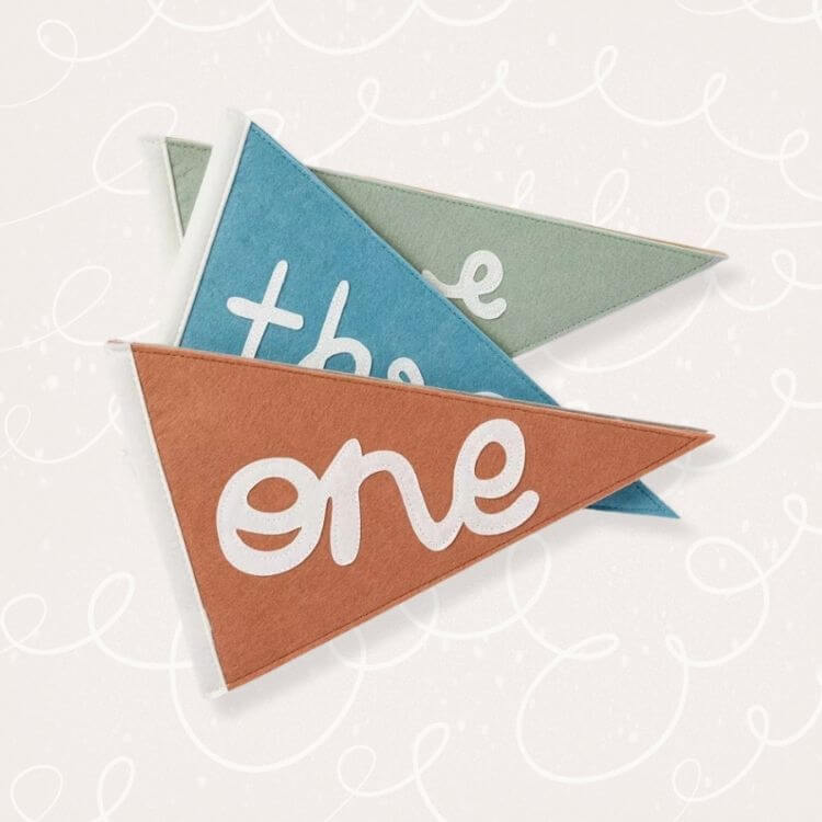 Felt Milestone Pennants 