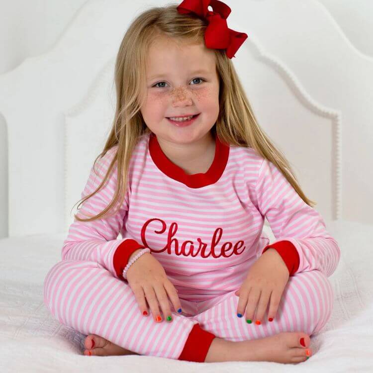 Kids Striped Christmas Pajamas
