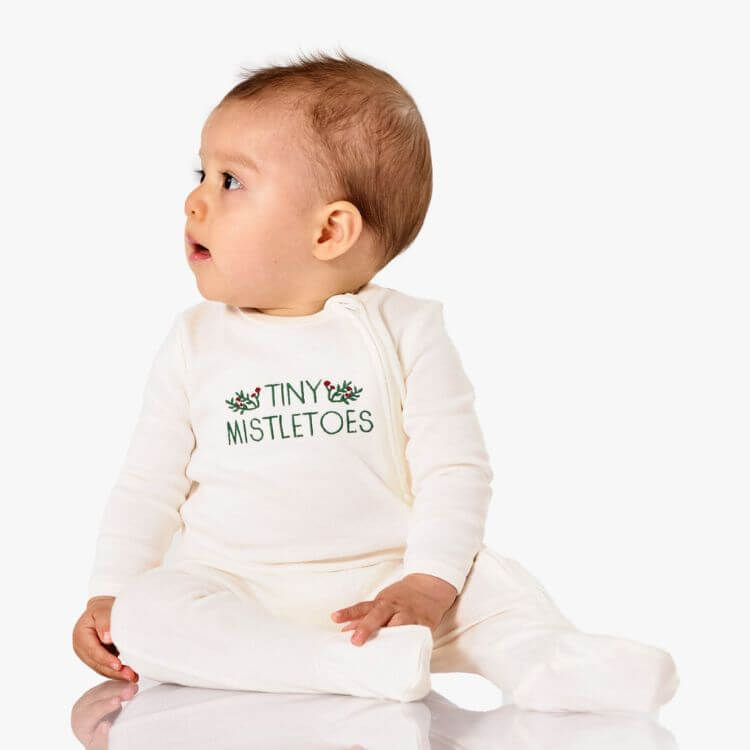Tiny Mistletoes Baby Pajama