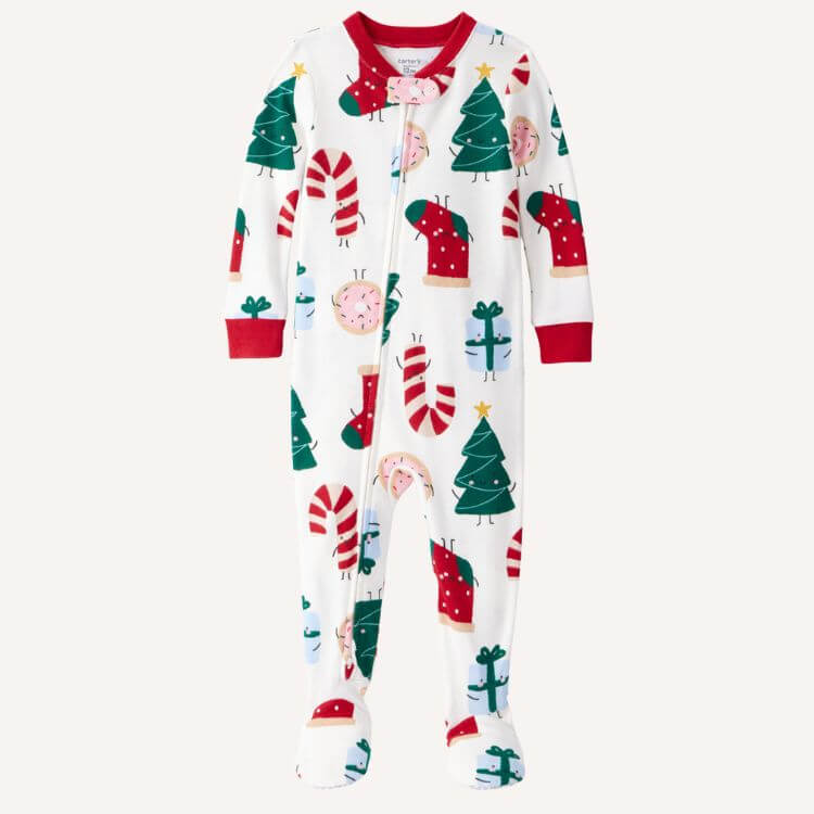 Festive Friends Christmas 1-Piece Pajamas
