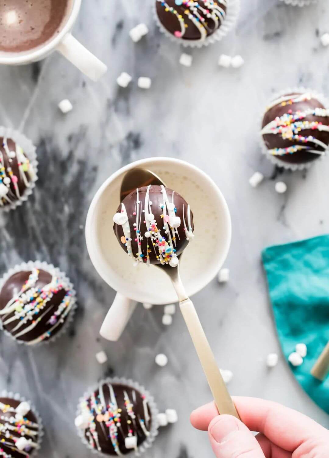 hot chocolate bombs christmas treats