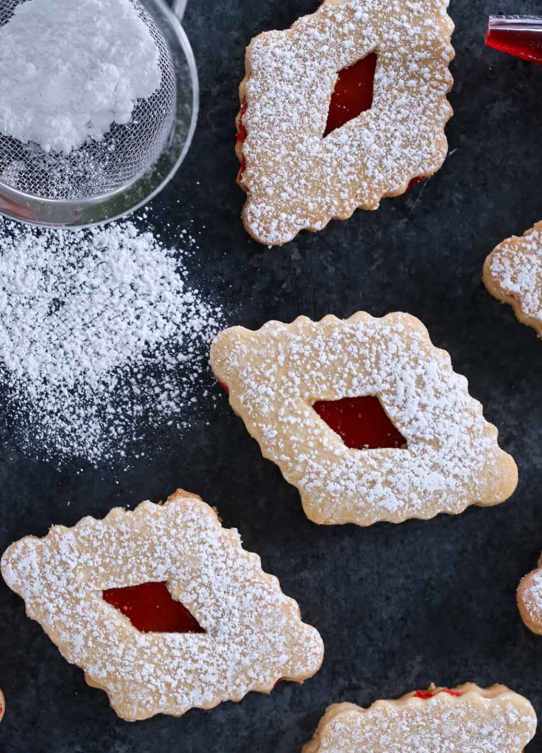 linzer cookies christmas treats