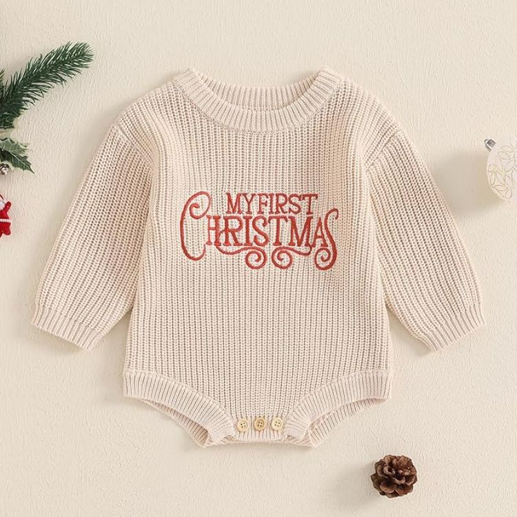 My First Christmas Romper