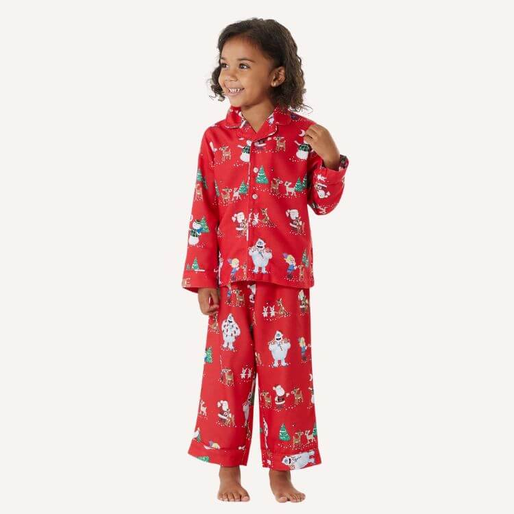 Rudolph Flannel Family Pajamas