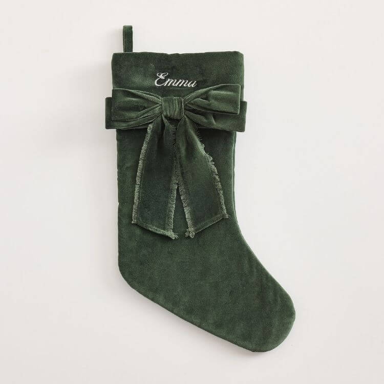 Classic Velvet Bow Stockings