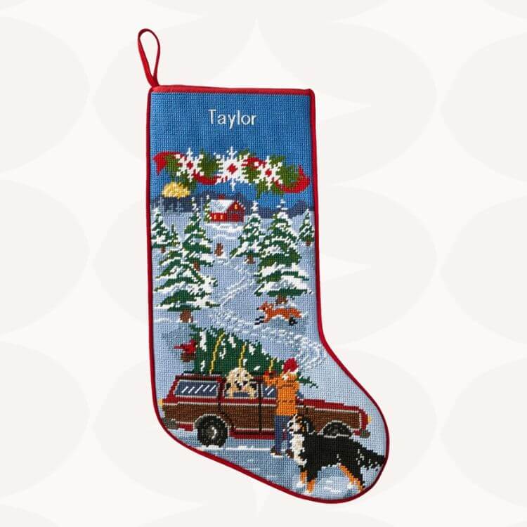 Personalized Needlepoint Stocking