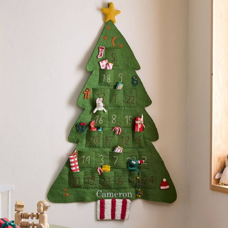 Felt Christmas Tree Advent Calendar