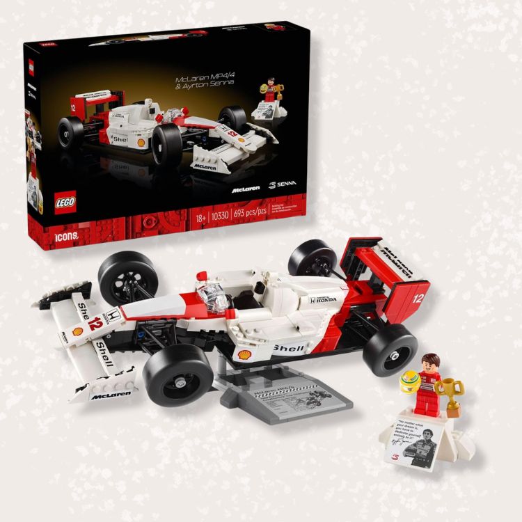 LEGO Icons F1 Ayrton Senna Minifigure Model Car Kit	