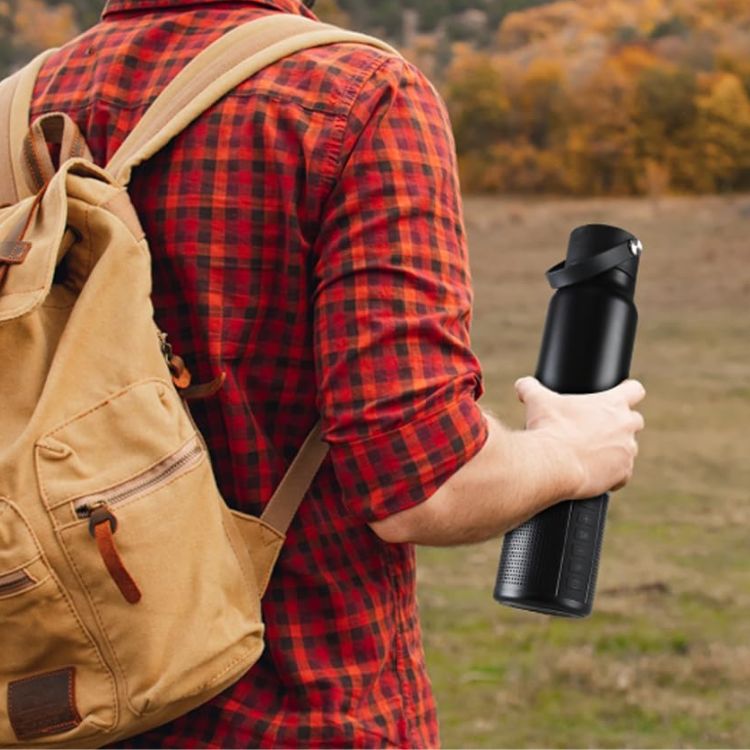 Insulated Water Bottle with Bluetooth Speaker	