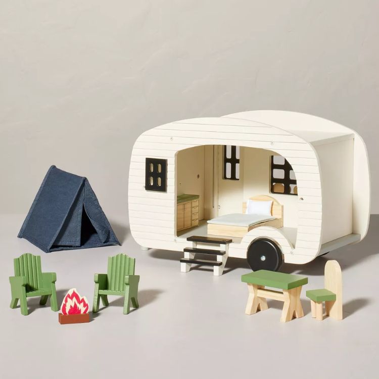 Toy Doll Camper with Accessories 