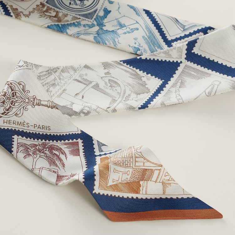 Le Philateliste du Faubourg Twilly Silk Scarf
