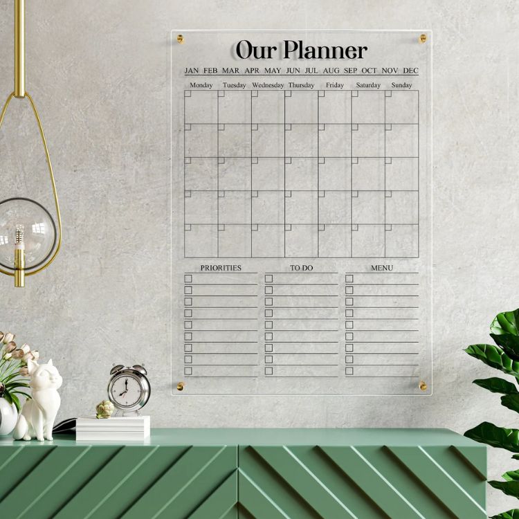 Custom Acrylic Monthly Calendar