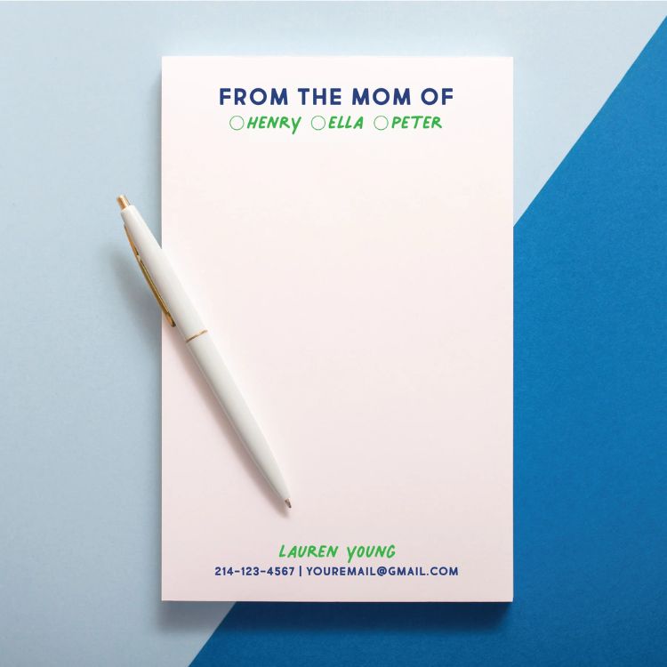 Mom Personalized Notepad	
