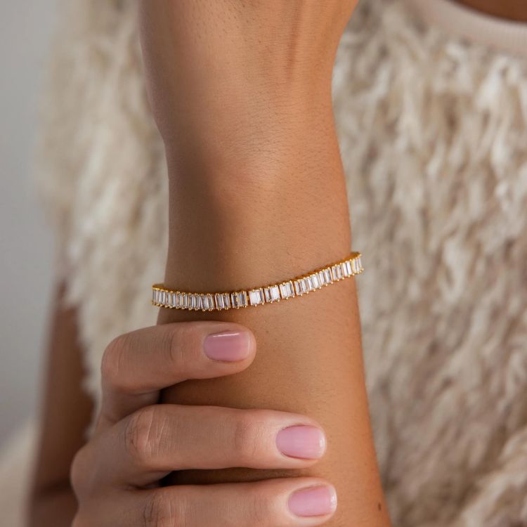 Vertical Baguette Tennis Bracelet	