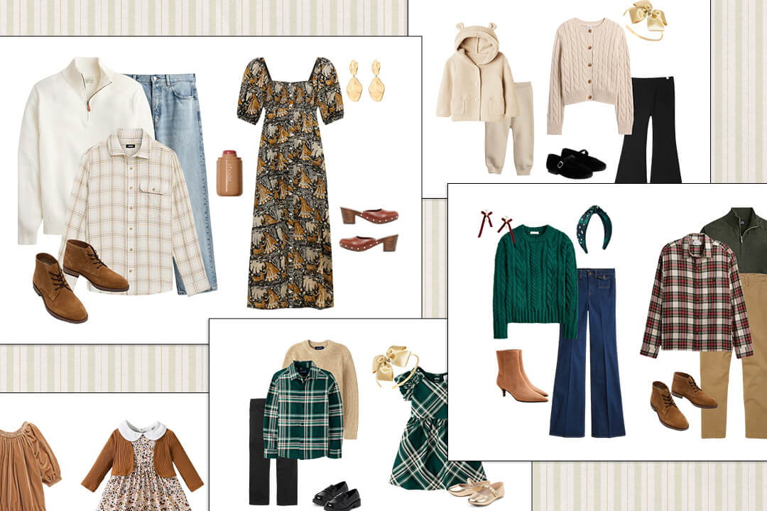 We Did the Work for You: Coordinating Holiday Photo Outfits for the Whole Family