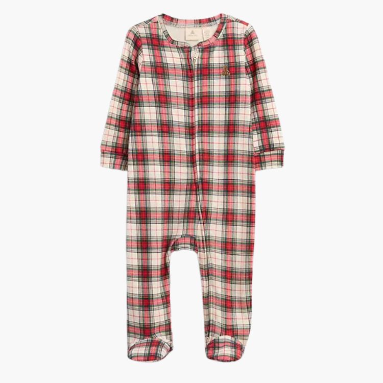 Baby Print Two-Way Zip One-Piece