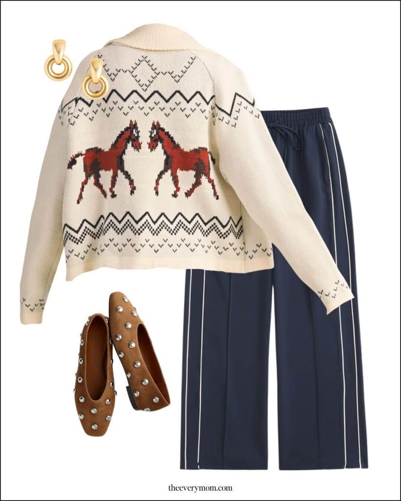 Cozy chic relaxed thanksgiving outfit 3