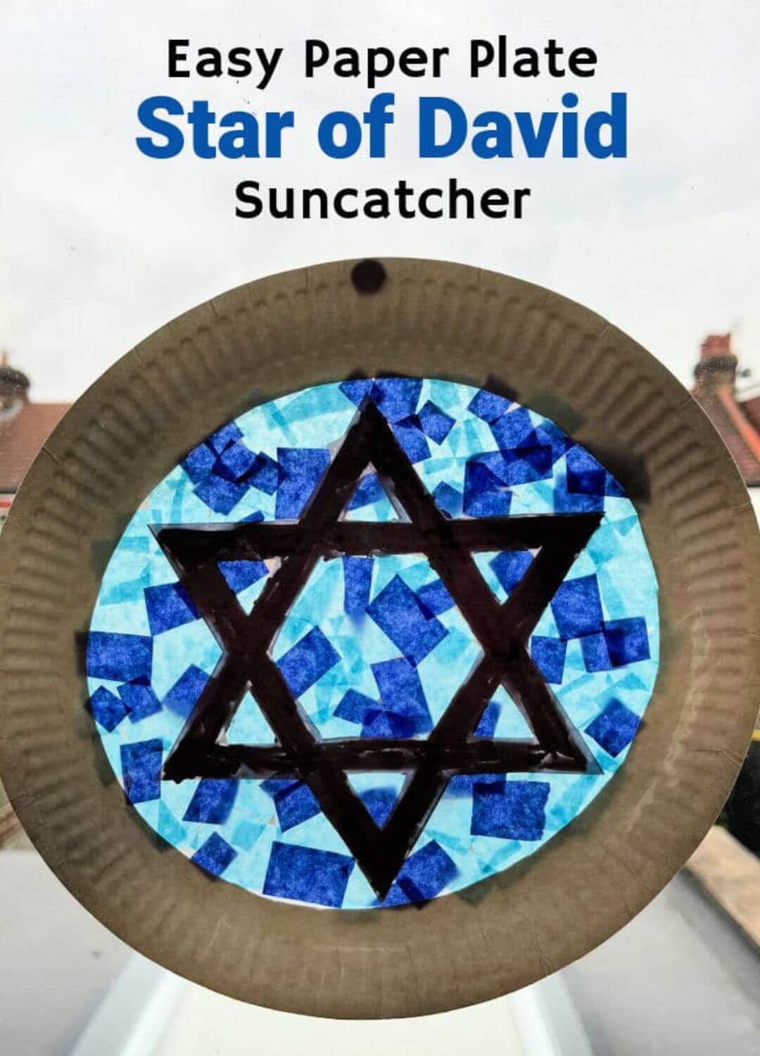 star of david suncatcher hanukkah crafts