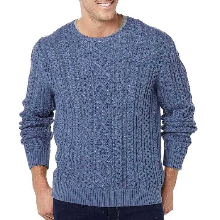 Mens Fisherman Cable Sweater