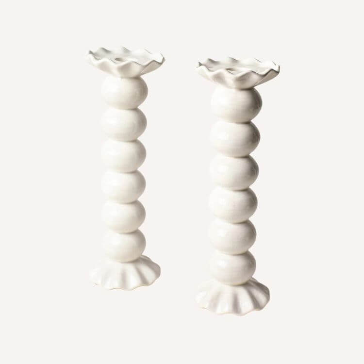 Knobbed Candle Holder