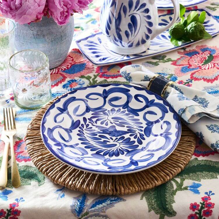 Puebla Porcelain Dinner Plates