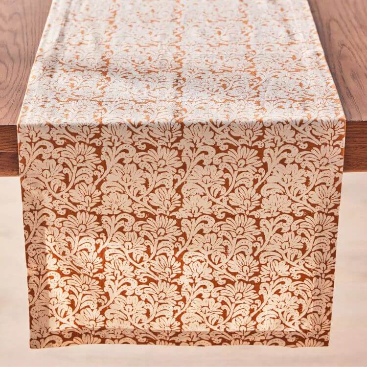 Demeter Embroidered Cotton Runner