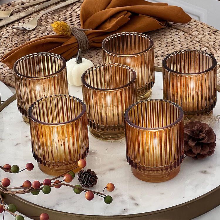 Glass Candle Holders