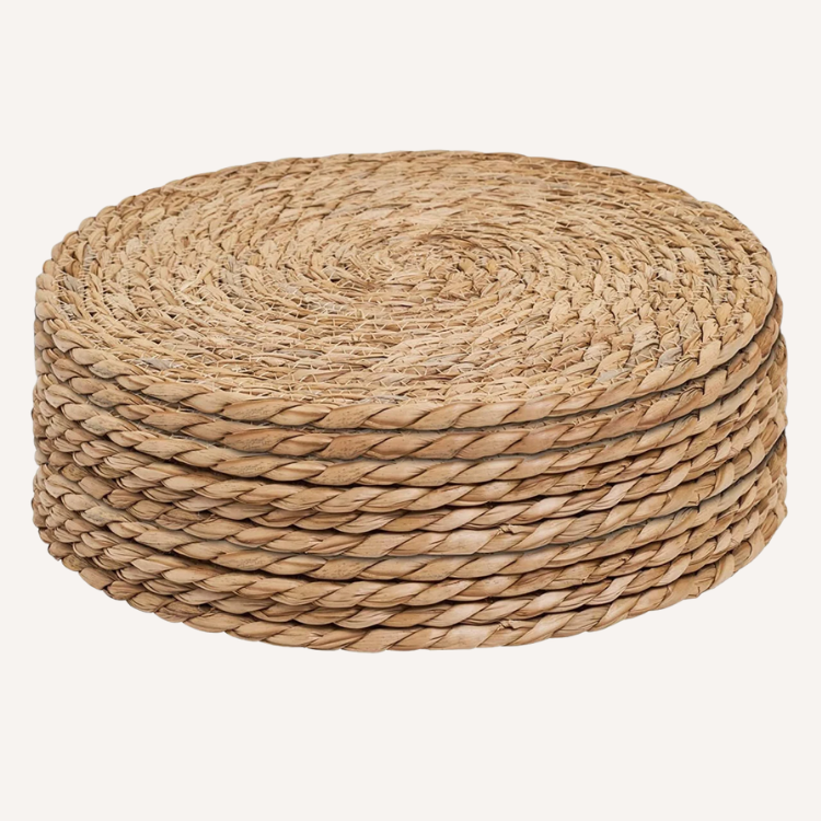 Natural Hand-Woven Round Placemat