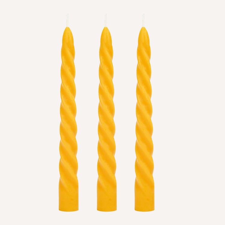 Beeswax Taper Candles Set