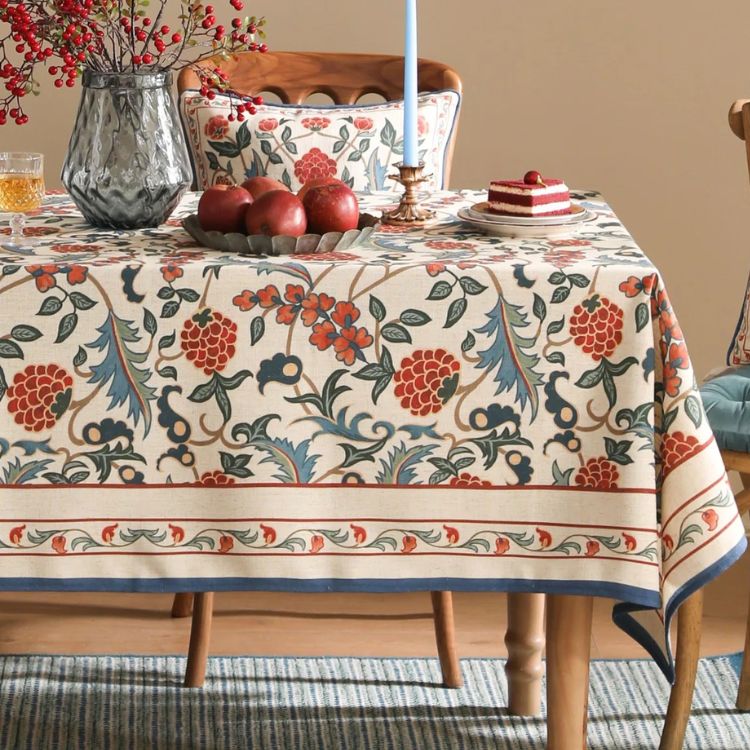 French Linen Pattern Tablecloth