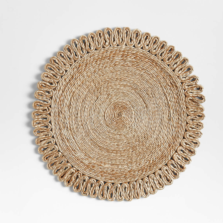 Caliente Round Woven Jute Placemat