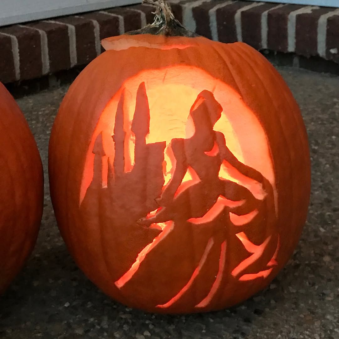 Disney princess Halloween pumpkin carving