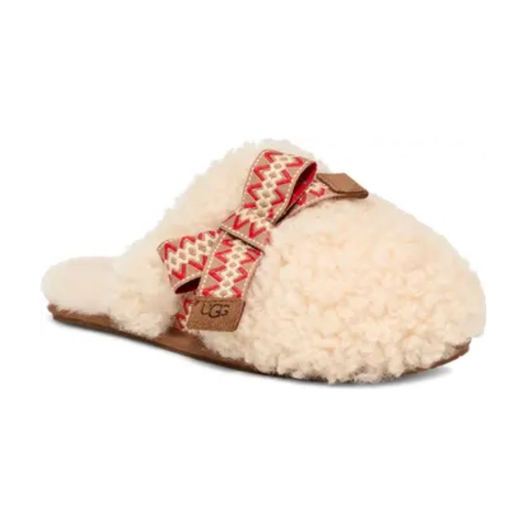 Maxi Curly Genuine Shearling Scuff Slipper