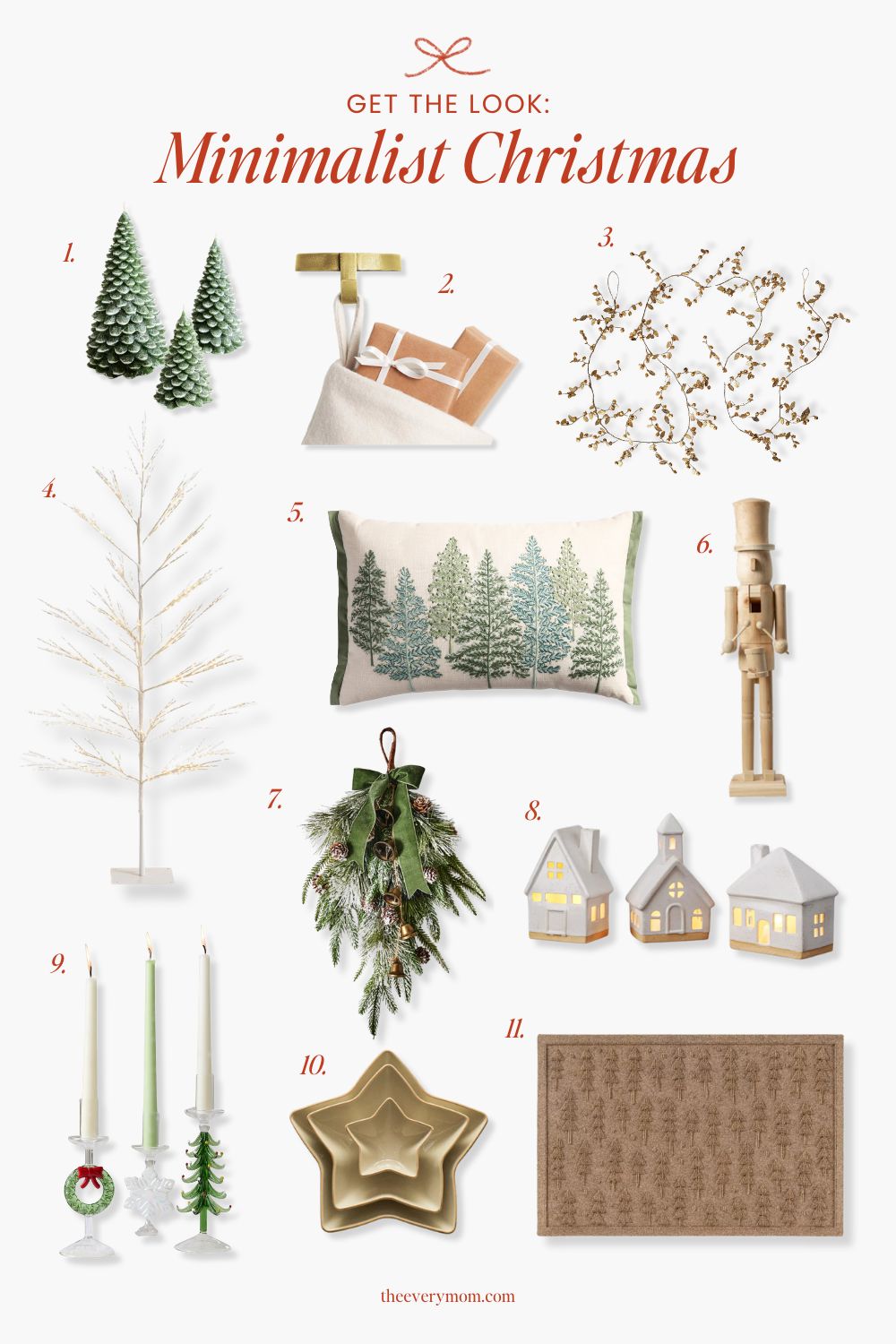 Christmas minimalism decor idea