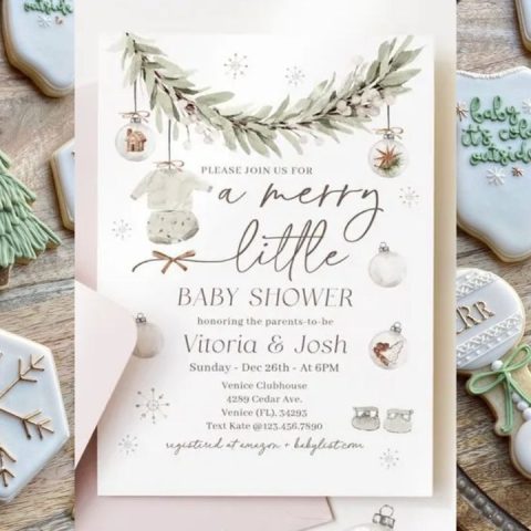 christmas baby shower