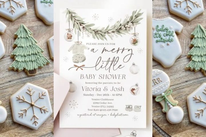 christmas baby shower