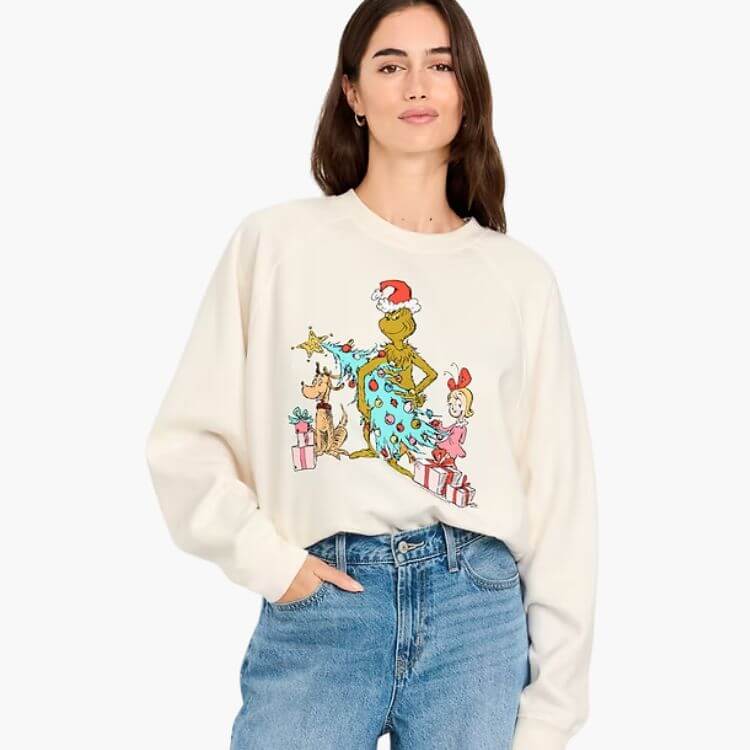 Dr. Seuss' The Grinch™ SoComfy Raglan Tunic Sweatshirt