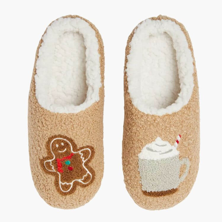 Adult Gingerbread Scuff Slippers - Wondershop™ Camel