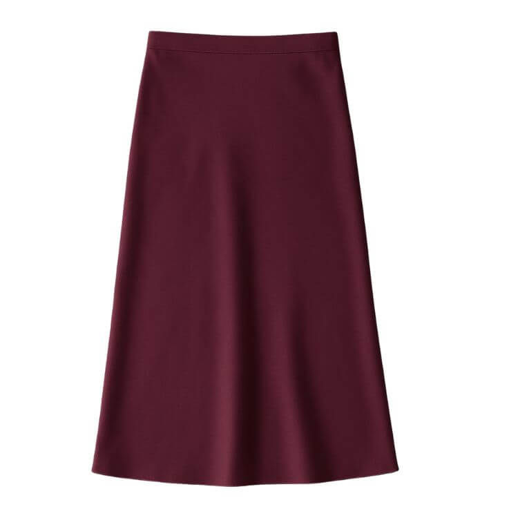 satin skirt for the holidays