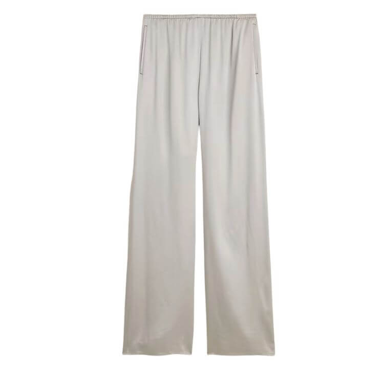 satin pants by J.Crew for the holidays