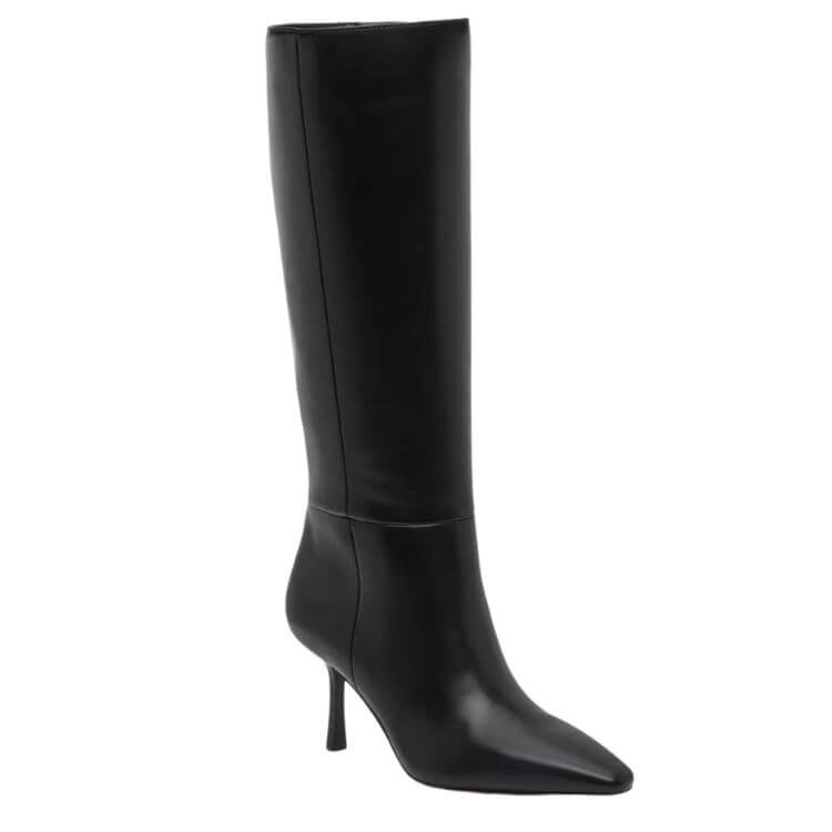 black boots for winter outfits and holiday outfits