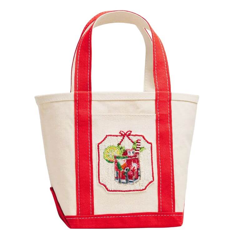 mini tote for holiday outfit