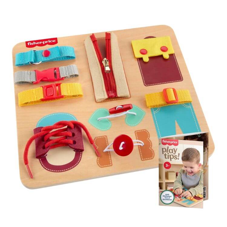  Montessori Toy Dressing Board